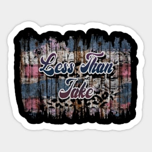 Rainbow Less Graphic Than Jake Proud Name Birthday 70s 80s 90s Sticker